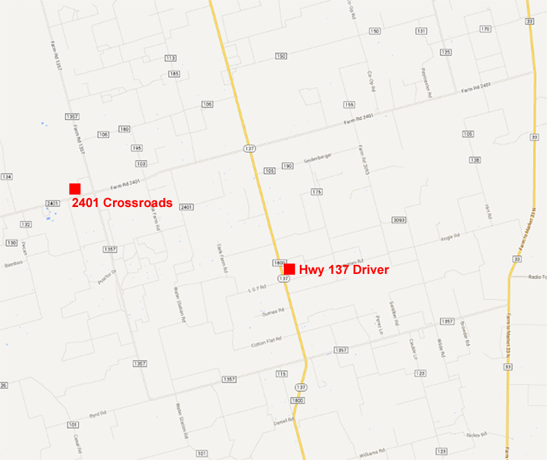 Chaparral Water Systems Hwy 137 Driver Water Station Map